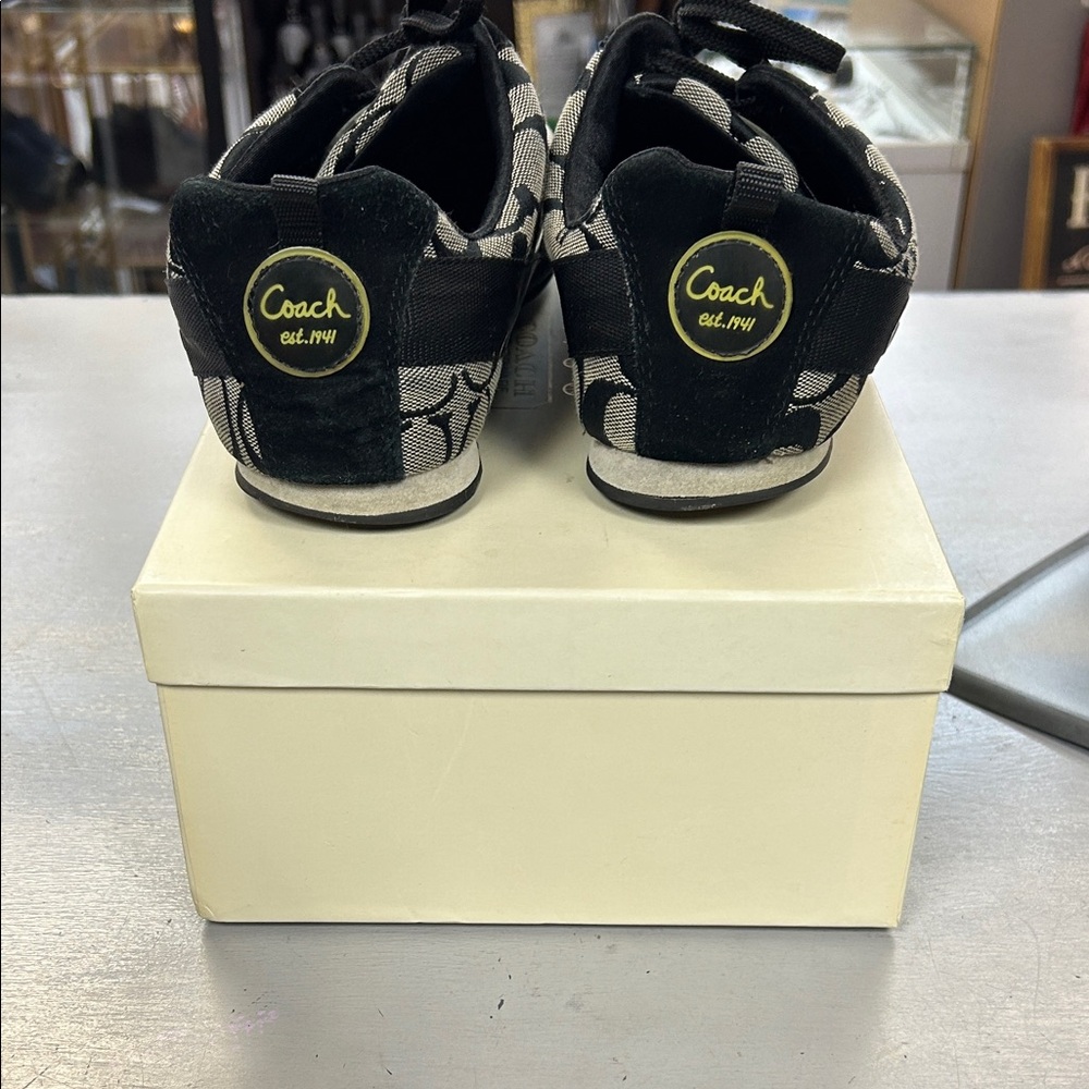 Coach Black and Gray Women's Sneakers HADLEY - Picture 2 of 6